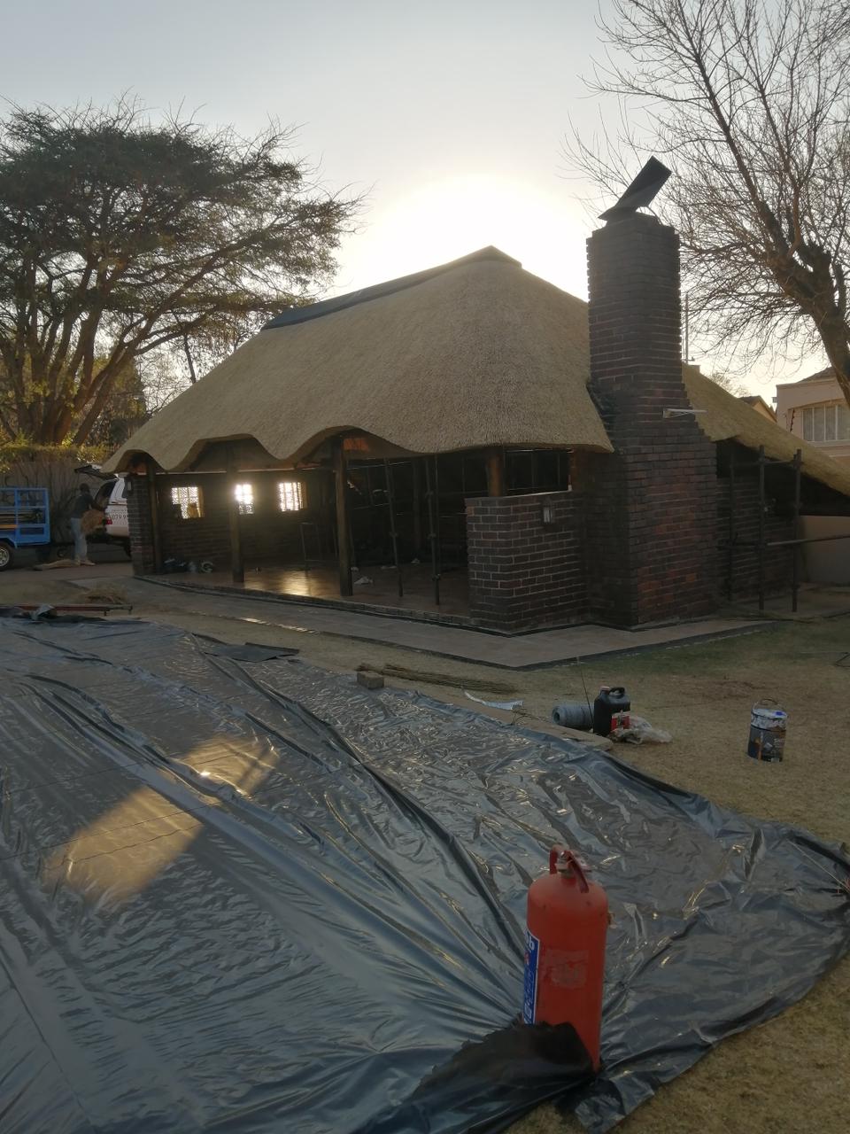 Thatch roof work